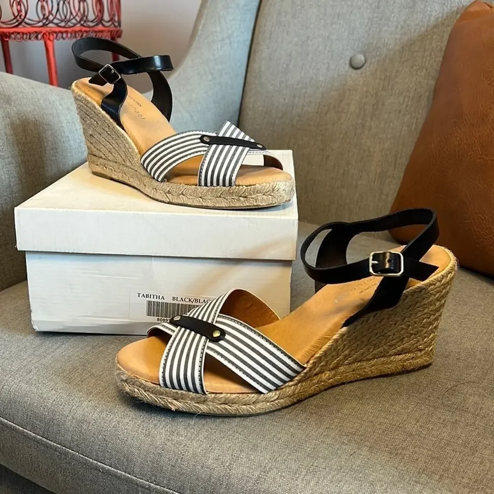 Eric Michael - Womens Tabitha Wedge espadrille Sandals  size EU 40